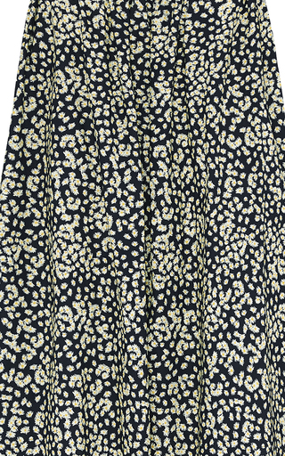 Voluminous Daisy-Print Organic Cotton Midi Dress展示图