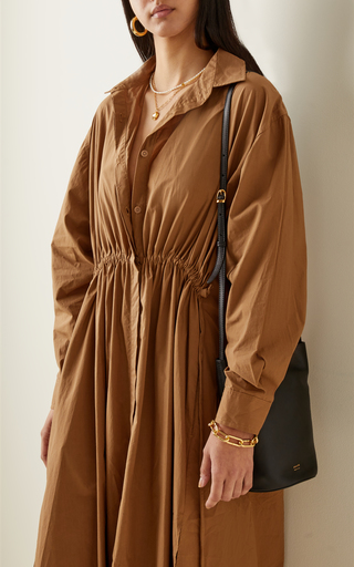 Organic Cotton Maxi Shirt Dress展示图