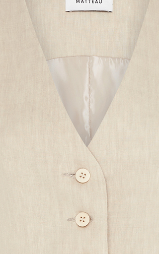 Linen-Blend Waistcoat展示图