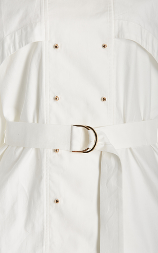 Alcott Oversized Belted Cotton Double-Breasted Shirt展示图