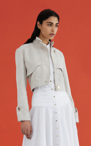 Manning Cropped Woven Jacket展示图