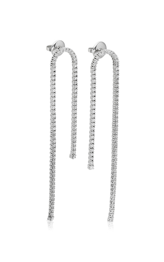 Unchain My Art 18K White Gold Diamond Earrings展示图