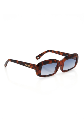 Terra Square-Frame Tortoise Sunglasses展示图