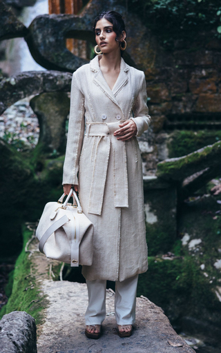 Amerella Textured Cotton-Blend Trench Coat展示图