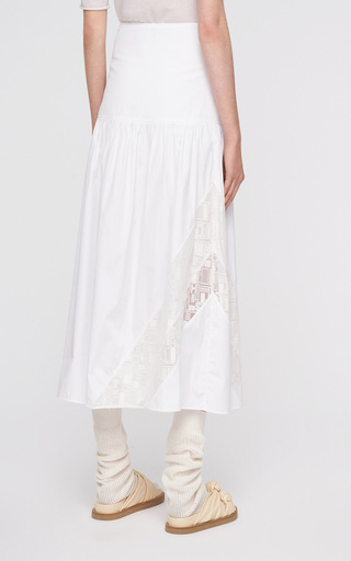 Samina Embroidered Cotton Midi Skirt展示图