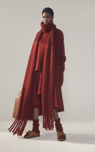 Oversized Mohair-Blend Turtleneck Sweater展示图