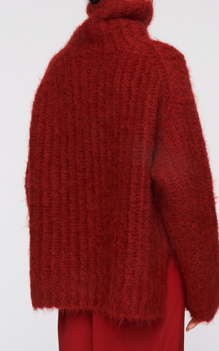 Oversized Mohair-Blend Turtleneck Sweater展示图