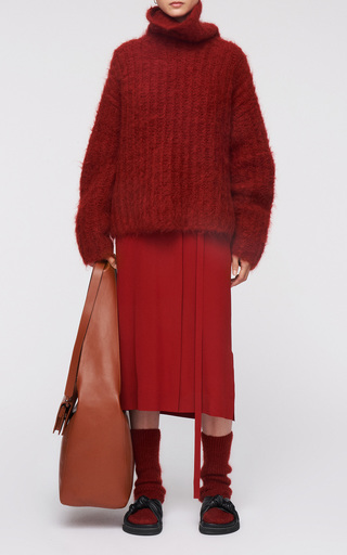 Oversized Mohair-Blend Turtleneck Sweater展示图