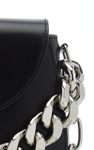 Chain Leather Saddle Bag展示图