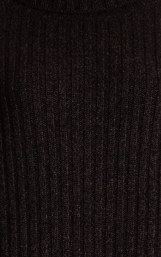 Enzo Ribbed Wool-Cashmere Turtleneck Dress展示图