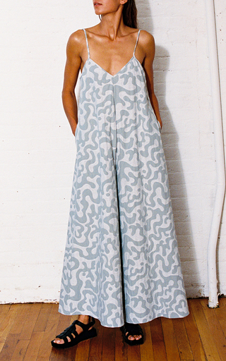 Carly Printed Organic Cotton Jumpsuit展示图