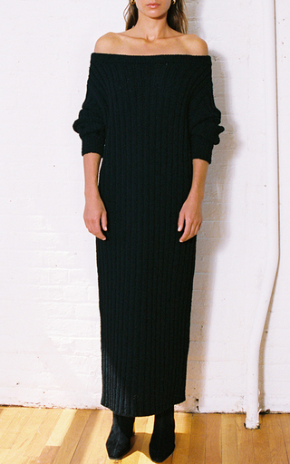 Tessa Ribbed Organic Cotton Maxi Dress展示图