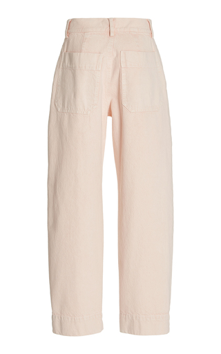 Gia Organic Cotton-Twill Straight-Leg Pants展示图