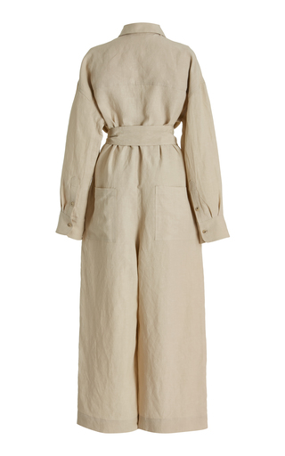 Agatha Belted Twill Jumpsuit展示图