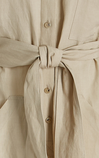 Agatha Belted Twill Jumpsuit展示图