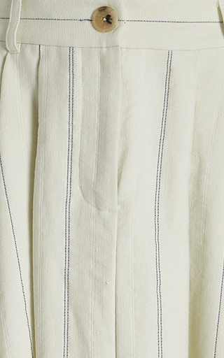 Tulay Stripe Cotton-Linen Maxi Skirt展示图