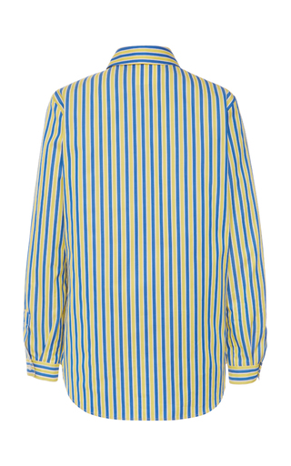 Striped Cotton Button-Down Shirt展示图