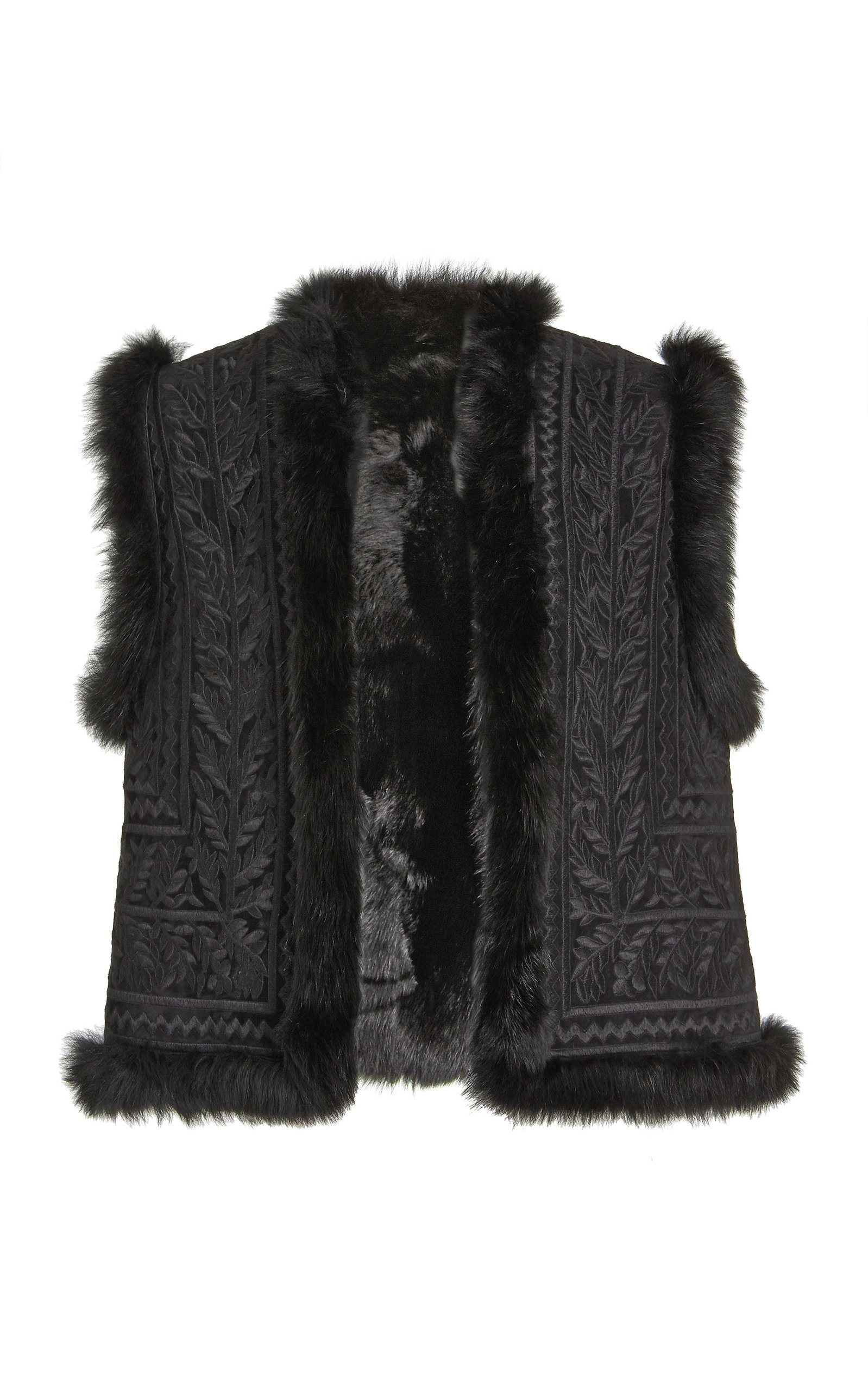 nili lotan shearling vest