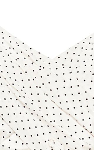 Carrie Polka-Dot Crepe-De-Chine Top展示图