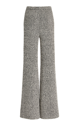 Speckled Boucle Wide-Leg Pants展示图