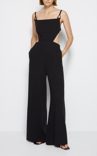 Mabel Textured Cotton Cutout Jumpsuit展示图