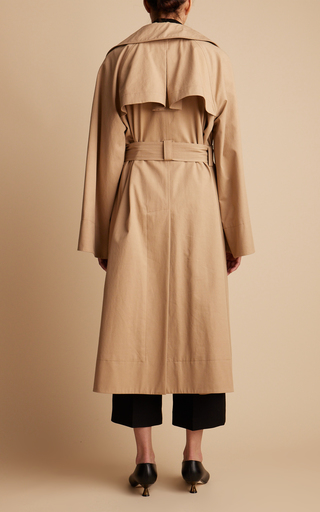 Ivan Belted Double-Breasted Cotton Trench Coat展示图