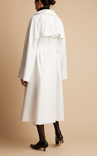 Ivan Double-Breasted Cotton Trench Coat展示图