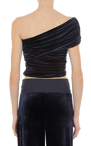 One-Shoulder Draped Crop Top展示图