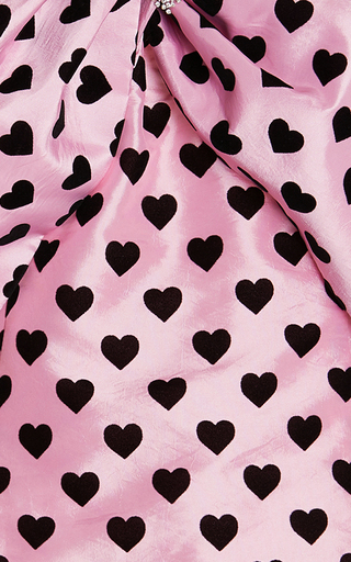 Tilson Heart-Print Taffeta Mini Dress展示图