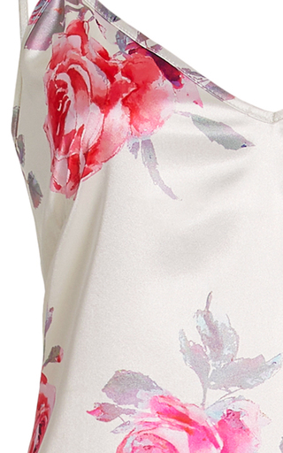 Mackie Floral-Print Satin Slip Dress展示图