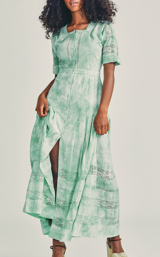 Edie Tie-Dye Cotton Maxi Dress展示图