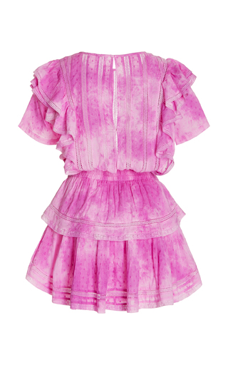 Natasha Tie-Dye Ruffled Cotton Mini Dress展示图