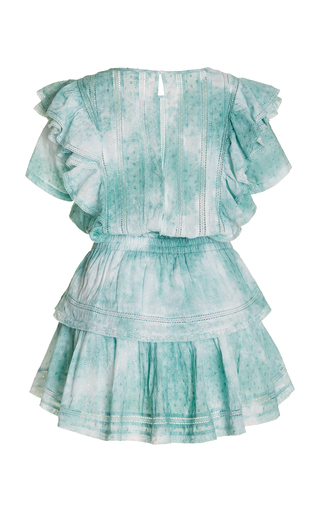 Natasha Tie-Dye Ruffled Cotton Mini Dress展示图