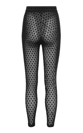 Brigitte Flocked Knitted Leggings展示图