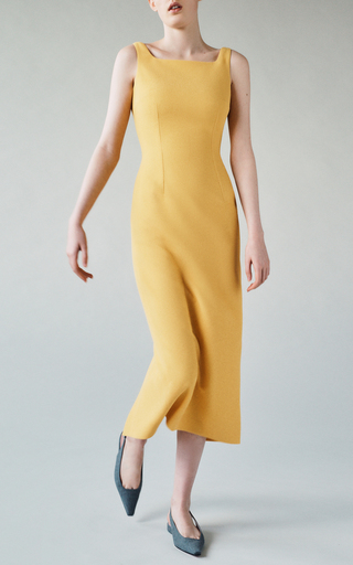 Cleo Double-Crepe Midi Dress展示图