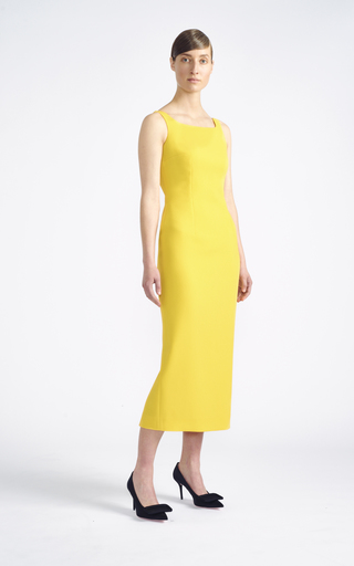 Cleo Double-Crepe Midi Dress展示图