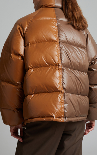 Two-Tone Shell Puffer Jacket展示图