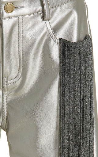 Bastien Fringed Metallic Flared Pants展示图