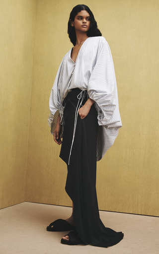 Cloud Oversized High-Low Cotton Top展示图