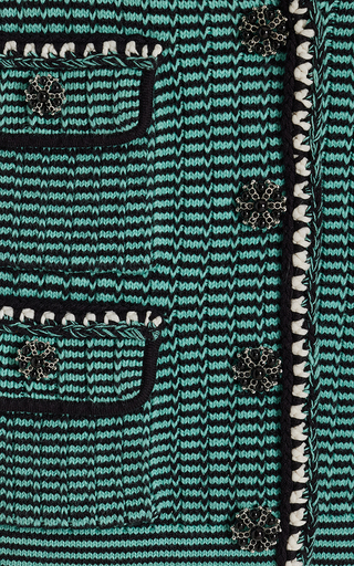 Button-Detailed Jacquard-Knit Cardigan展示图