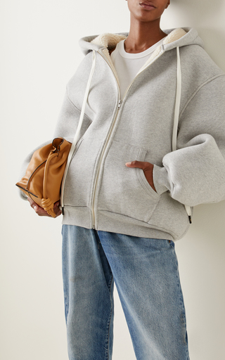 Shearling-Lined Cotton-Jersey Hoodie展示图