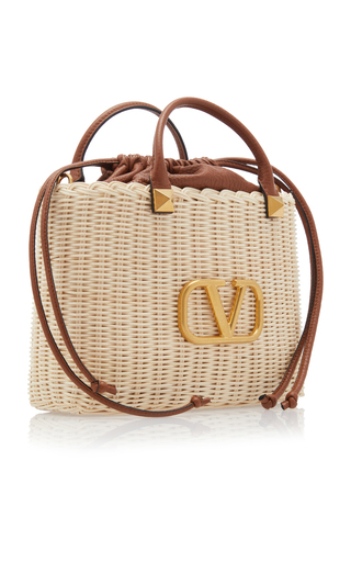 Valentino Garavani Vlogo Signature Small Basket Bag展示图