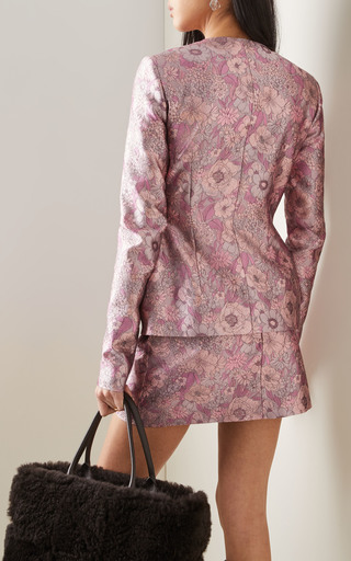 Metallic Floral Silk-Blend Jacquard Jacket展示图