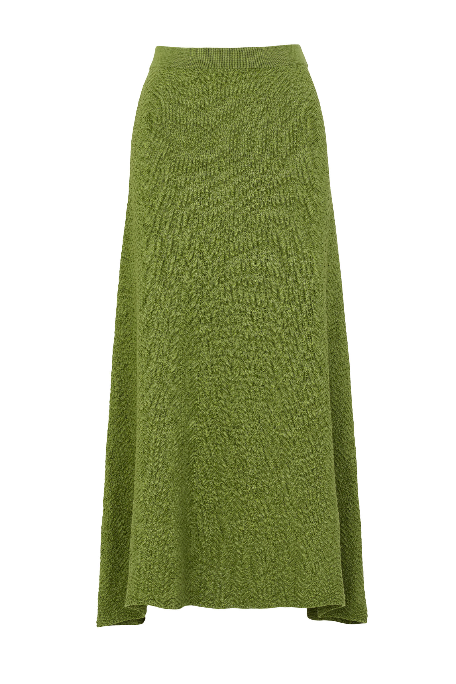 Giuliva Heritage Women's The Sandy Cotton-knit Skirt In Green | ModeSens