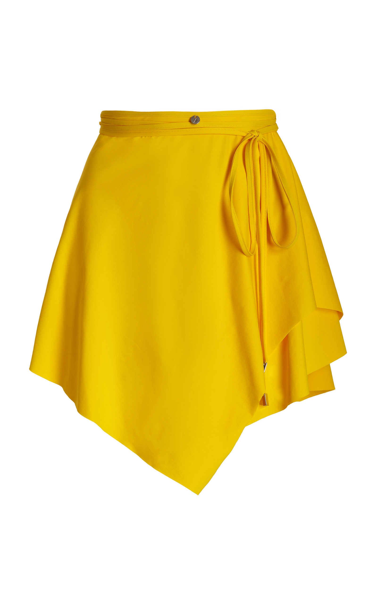 Attico Women s Draped Mini Skirt In Yellow ModeSens