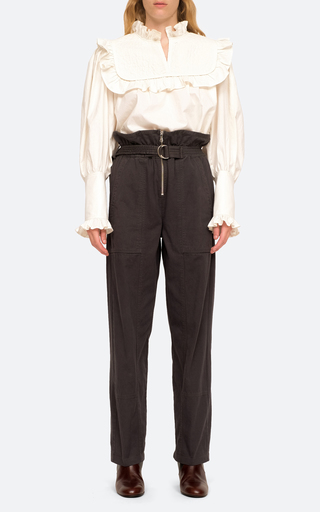 Stan Sandwash Belted Twill Straight-Leg Pants展示图