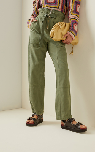 Stan Sandwash Belted Twill Straight-Leg Pants展示图