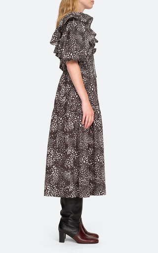 Calla Printed Cotton Midi Dress展示图