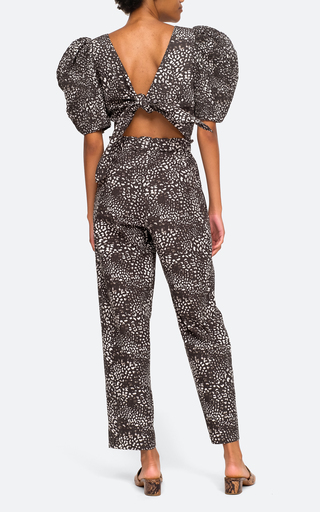 Calla Cheetah-Printed Cotton Jumpsuit展示图