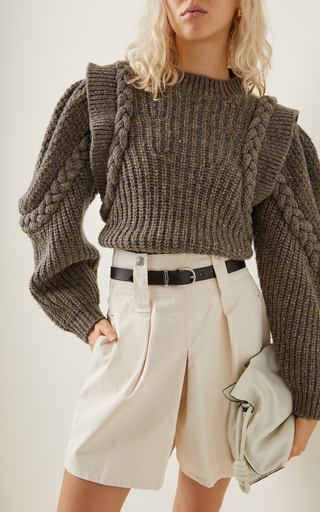 Giada Braided Wool-Knit Sweater展示图